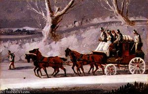 The Royal Mail In A Snow Storm — Samuel Henry Gordon Alken