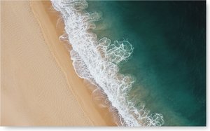 Ethereal Convergence Of Tides And Sand In A Singular Oceanic Masterpiece — David Moreau, Contemporary Abstraction