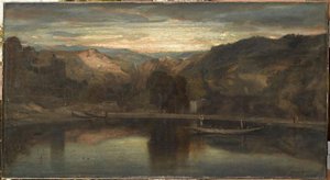 Jesus Sur Le Lac De Genesareth — Alexandre Gabriel Decamps, Romanticism