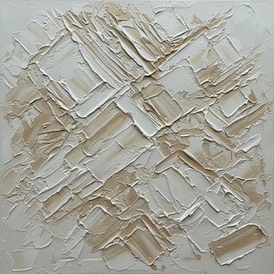 Fragmentos Radiantes De Alabastro: Un Estudio Monumental De Impasto Escultórico Y Luz — David Moreau, Plaster & Texture Art