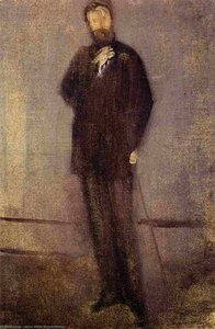 Study For The Portrait Of F. R. Leyland — James Abbott Mcneill Whistler, Impressionism