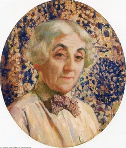 Portrait Of Maria Van Rysselberghe — テオ・ファン・ライスベルフ, Post-impressionist Style