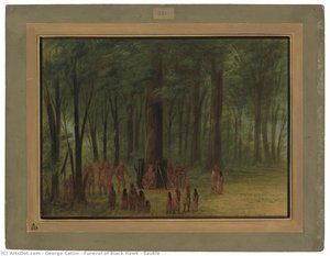Funeral Of Black Hawk - Saukie — George Catlin