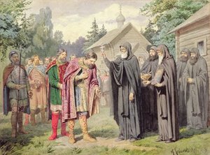 Duke Dimitry And St. Sergy At Redonezh Before Battle