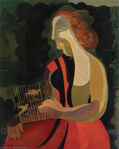 Woman With Birds — 亚历山德拉·埃克斯特 (yàlìshāndèlā·āi'ěrsītè)