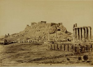 The Temple of Olympian Zeus and the Acropolis in the background