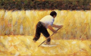 The Mower — Georges Pierre Seurat, Post-impressionism