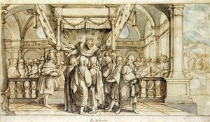 The Arrogance Of Rehoboam — Hans Holbajn Mlađi, Northern Renaissance