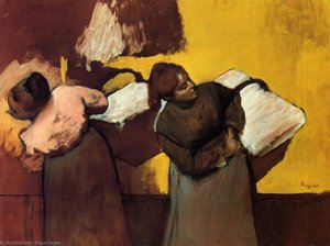 Laundress Carrying Linen — Hilaire Germain Edgar De Gas, Impressionism