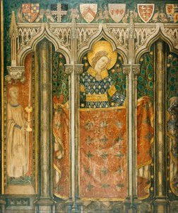 Reconstruction of Medieval Mural Painting, Two Angels