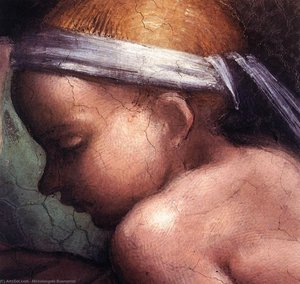 Ancestors Of Christ (detail)3 — मिखाइल एंजेलो, High Renaissance