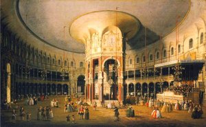 London, The Interior Of The Rotunda At Ranelagh — Каналетто