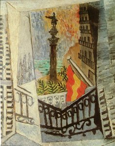 Vista Del Monumento De Colón — Pablas Pikasas, Cubism