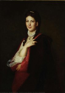 Portrait Of Leonia Blühdorn, The Artist’s Stepdaughter — Henryk Rodakowski, Academic Realism