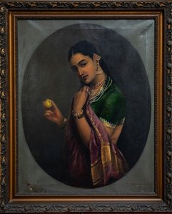 The Coquette — राजा रवि वर्मा, Academic Realism