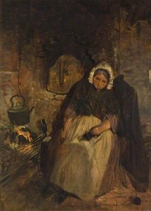 An Old Woman Asleep — David Cox The Elder