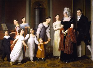 The Nathanson Family — Christoffer Wilhelm Eckersberg, Neoclassical Romanticism