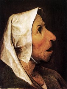 Portrait Of An Old Woman — पीटर ब्रुएगेल द एल्डर, Northern Renaissance