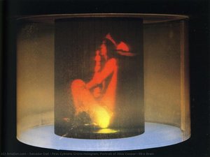 First Cylindric Crono-hologram. Portrait Of Alice Cooper's Brain — Salvador Dalí, Surrealist Expression