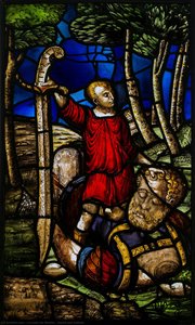 David And Goliath — Corrado De Mochis, Gothic Revival