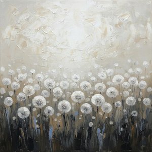 Ephemeral Echoes In Monochromatic Light: A Singular Study Of Botanical Serenity — David Moreau, Plaster & Texture