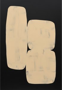 Monolithic Echoes In Sand And Shadow: A Singular Study Of Serene Asymmetry — Laurent Fabre, Neo-abstract Art