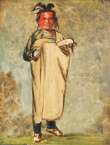Káw Kaw Ne Chóo A, A Brave — George Catlin, Romanticism