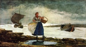 Inside The Bar, Tynemouth — Винслоу Хомер, Romantic Landscape Painting
