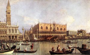 Palazzo Ducale E La Piazza Di San Marco — Giovanni Antonio Canal, Topografica Del Xviii Secolo