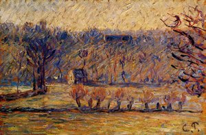 The Hill At Vaches, Bazincourt — Kamil Pisaro, Impressionism