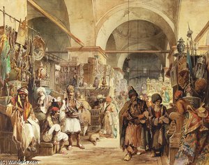 In The Bazaar — Amadeo Preziosi