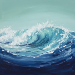 Ephemeral Zenith: A Study In Cobalt Momentum And Aqueous Ascent