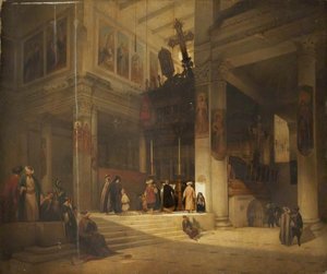 Moorish Church Interior — David Roberts (festő)
