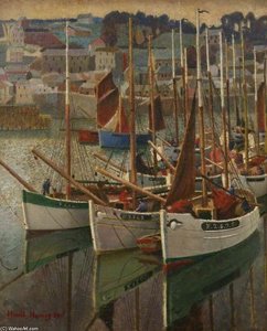 French Crabbers — 哈罗德·哈维, Impressionism