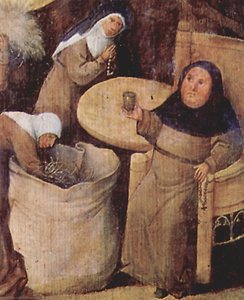 Haywain (detail) — Hieronymus Bosch, Early Netherlandish Painting