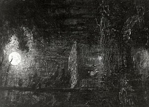 Home Of The Guide, (painting) — Ralph Albert Blakelock