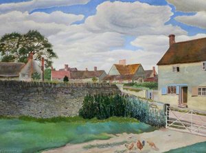 Little Milton Near Garsington — Gilbert Spencer