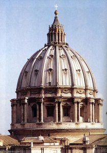 Late - Dome Of St Peter's — मिखाइल एंजेलो, High Renaissance