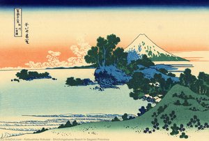Shichirigahama Beach In Sagami Province — Katsushika Hokusai