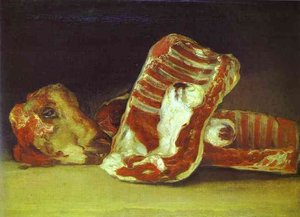 Head And Quarters Of A Dissected Ram — Франсиско Гоја, Romanticism