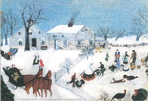 Catching The Turkey — Grandma Moses
