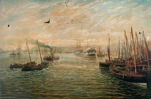 Fishing Fleet at North Shields, Tyne and Wear