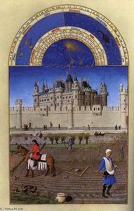 Les Très Riches Heures Du Duc De Berry: Octobre (october) — Limburski Braća, Late Medieval Illumination