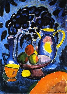 Still Life With Blue Jug — Alexej Von Jawlensky, Expressionist Still Life
