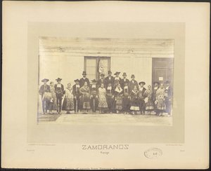 Group of people from Zamora. Sayago