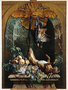Nature Morte Au Lièvre Mort — Alexandre-françois Desportes, 18th-century French Painting