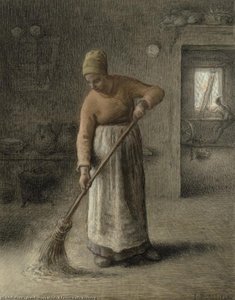 Eine Frau Wischt Den Boden — Jean-françois Millet