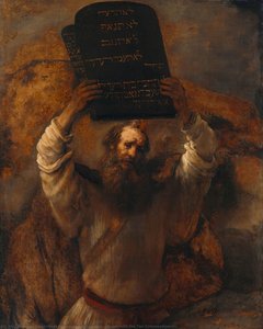 Moses With The Ten Commandments — 렘브란트 판 Рейн, Baroque