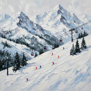 Monolithic Descent: A Sculptural Study of Alpine Shadows and Frozen Solitude