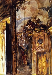 La Salle Dorée Du Palazzo Cleriri — John Singer Sargent, Impressionistic Brilliance